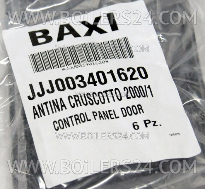 Baxi Control panel cover, JJJ003401620