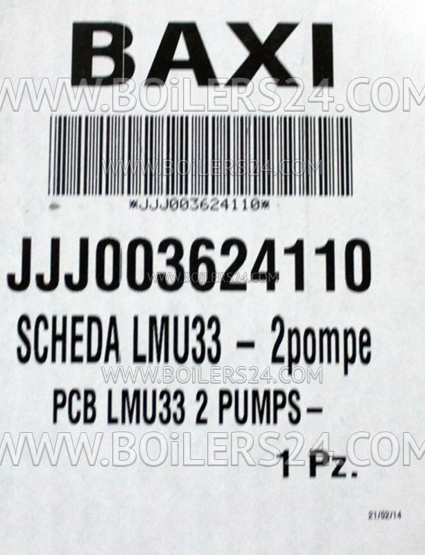 Baxi PCB LMU33 SIEMENS, 3620550, 5657840, JJJ003624110