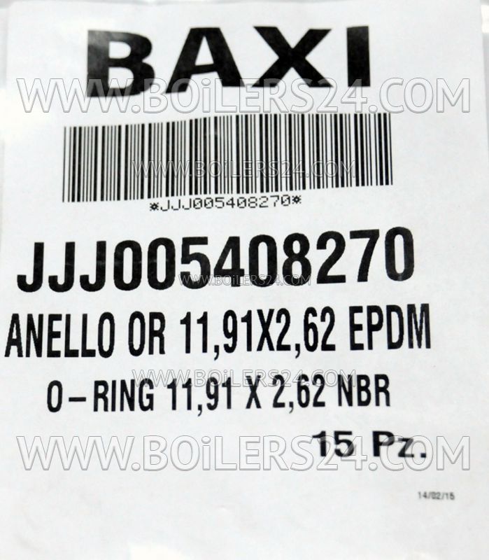 Baxi O-ring 11, 91x2, 62, JJJ005408270