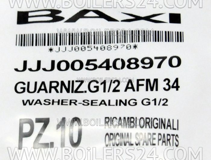 Baxi Gasket G. 1/2 12x18x2, JJJ005408970