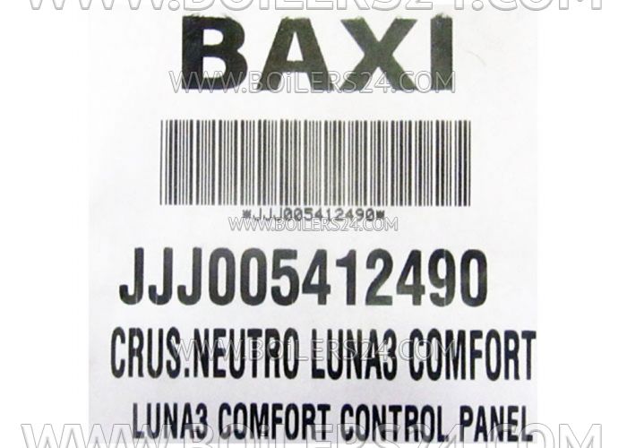 Baxi Control Panel, JJJ005412490