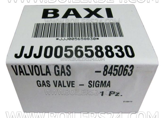 Baxi Gas valve SIT 845063 SIGMA, JJJ005658830