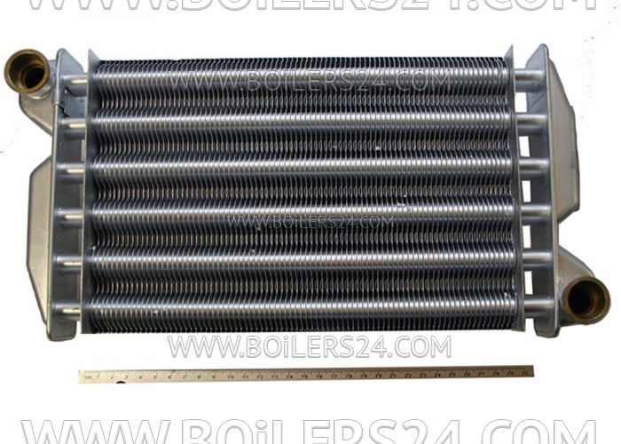 Baxi Main heat exchanger with clips, JJJ005677660