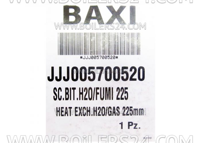 Baxi Main heat exchanger, JJJ005700520