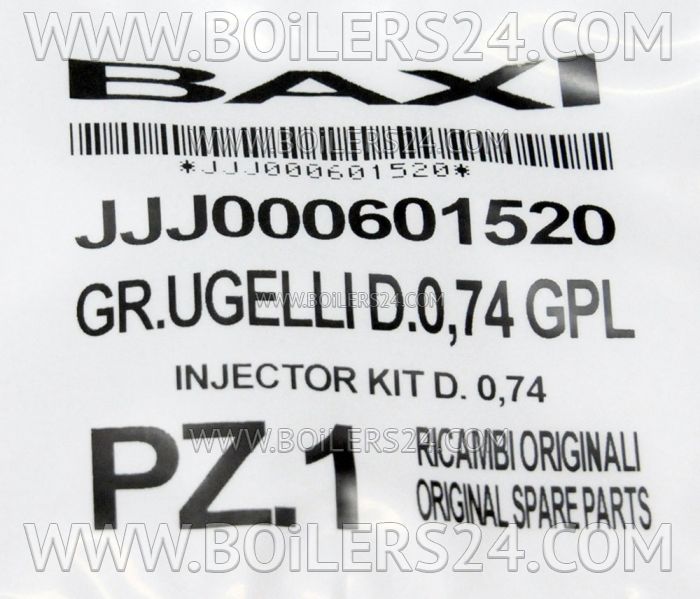 Baxi Injectors for LPG kit D. 0.74, JJJ000601520