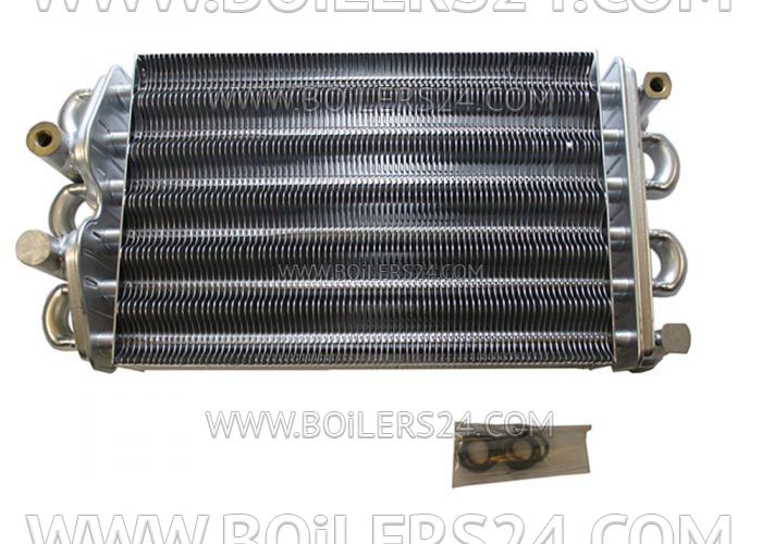 Baxi Core heat exchanger with ring gaskets, JJJ000616170