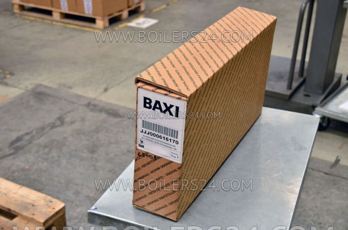 Baxi Core heat exchanger with ring gaskets, JJJ000616170