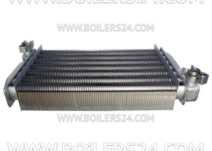 Baxi Main heat exchanger with clips, JJJ000620870