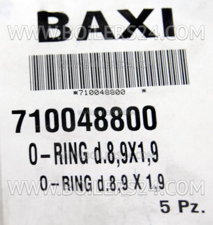 Baxi O-ring seal 8.9X1.9, 710048800