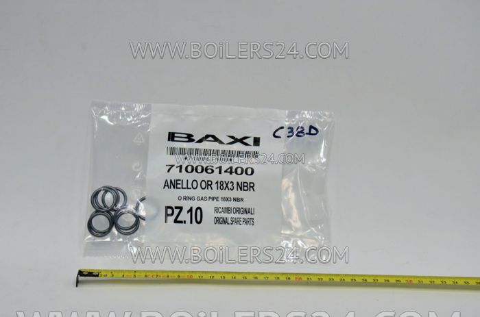 Baxi O-ring gas seal 18 X 3 NBR, 710061400