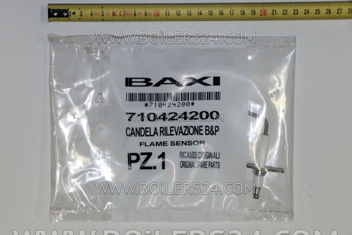 Baxi B&P flame control electrode, 710424200