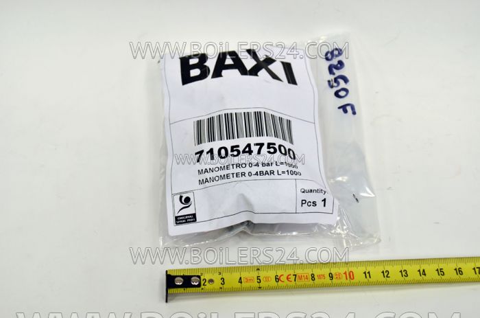 Baxi Pressure gauge 0-4 bar L=1000, 710547500