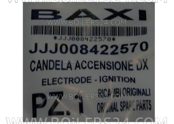 Baxi Ignition electrode (or flame control), JJJ008422570