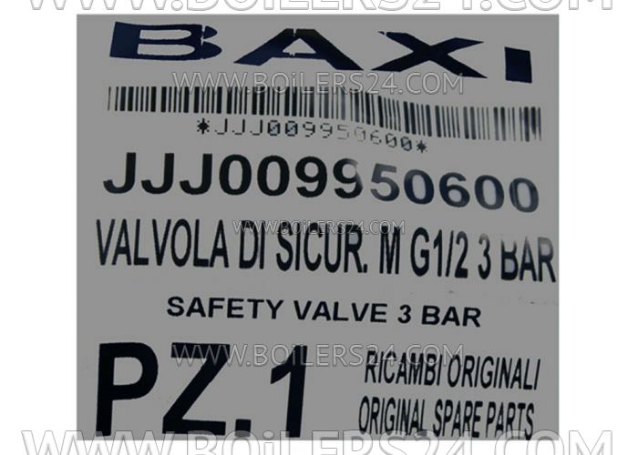 Baxi Safety valve 3 bar, JJJ009950600