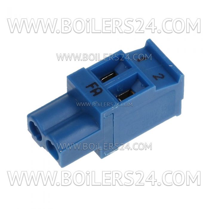 Buderus 2-pin terminal blue FA, 7747023963