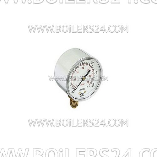 Giuliani Anello Gas pressure gauge MP1-63/0-60 mbar 1/4", PP354410 diameter 60, 65013183