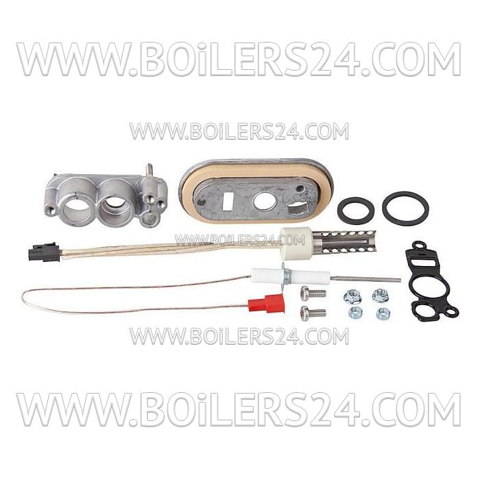 Buderus Inspection hole kit with ignition and ionization electrode, 8718600172, 7736700560