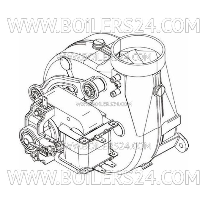 Buderus Smoke exhaust system U154/U062/ZSC 24-3MFA/ZWE24-5MFA/ZWC24-3MFA, 87160112970