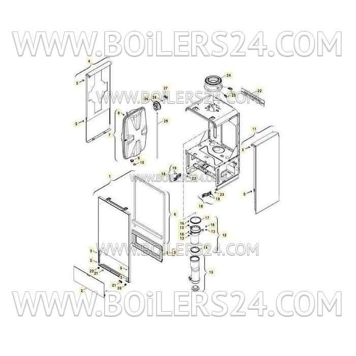 Buderus Differential pressure switch GB172i, 87161066330