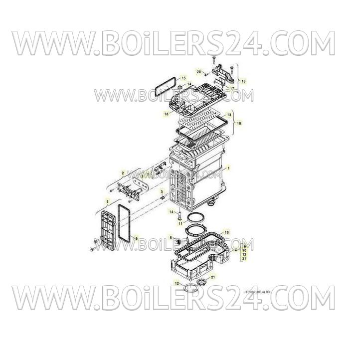 Buderus Electrode Gasket GB172i, 87186648900