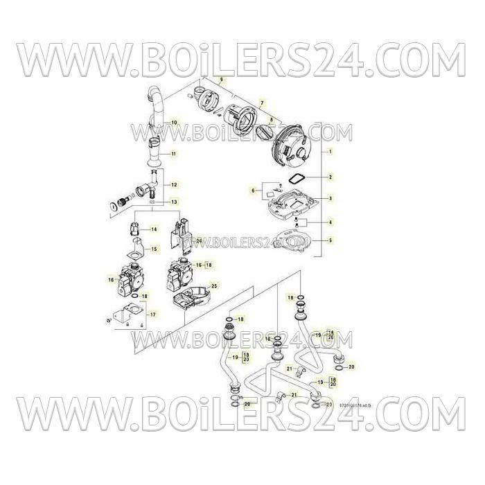 Buderus Gasket 1" (10 pcs.), 87101030140