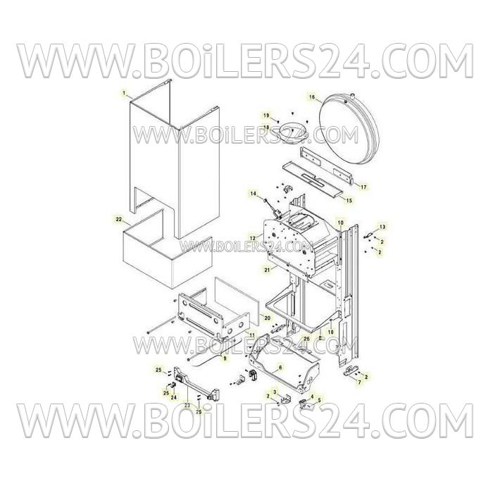 Buderus Flue sensor U024/U044/U054-24_24K/ZSA/ZSC/ZWA/ZWC/ZWE, 87172080640