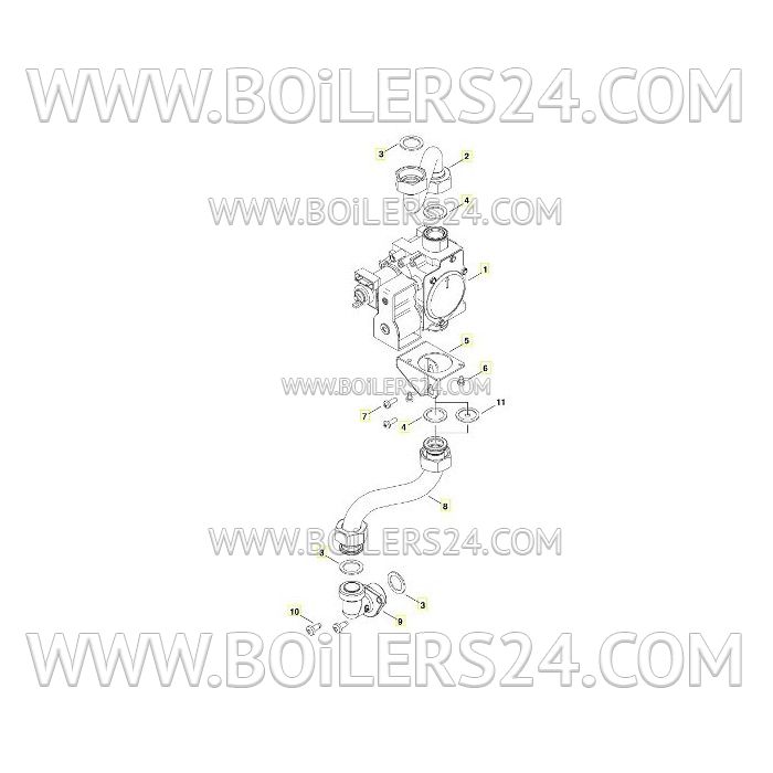 Buderus Seal gas fittings (10 pcs.), 29167105290