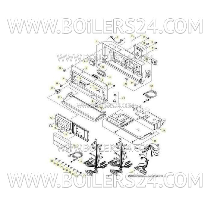 Buderus 3-pin terminal, green, 7747023983