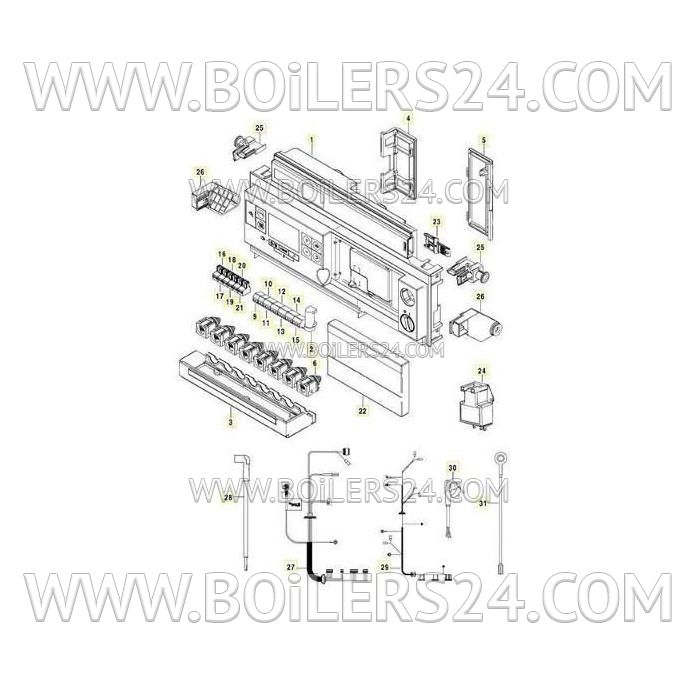 Buderus Wiring harness GB172i, 87186459190