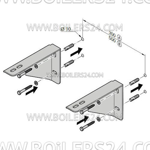 Viessmann Wall mount for distributor, 7465439