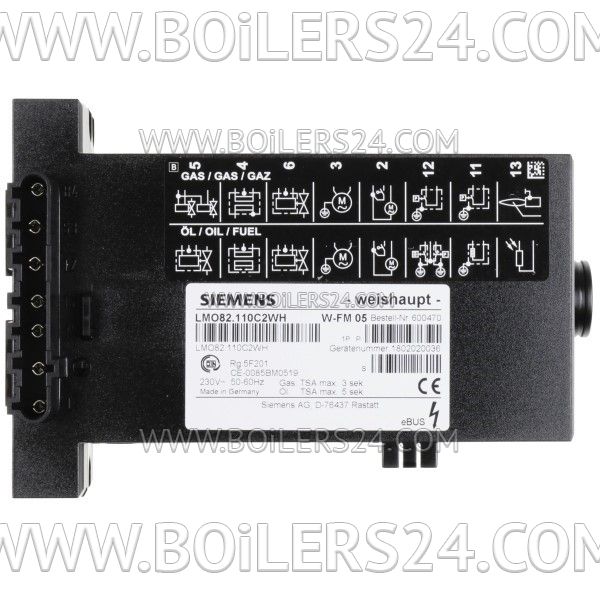 Weishaupt W-FM 05/LMO82.110C2WH control unit, 600470